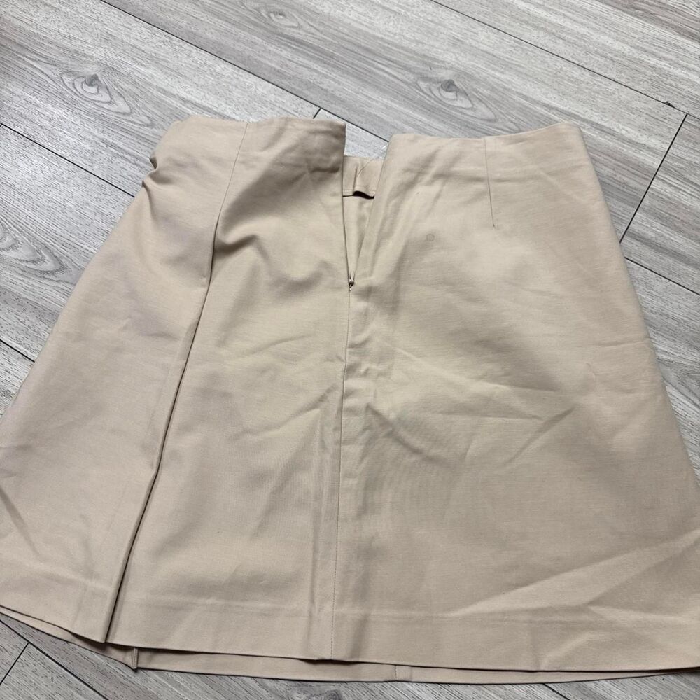 No-brand Women's Tan and Cream Skirt